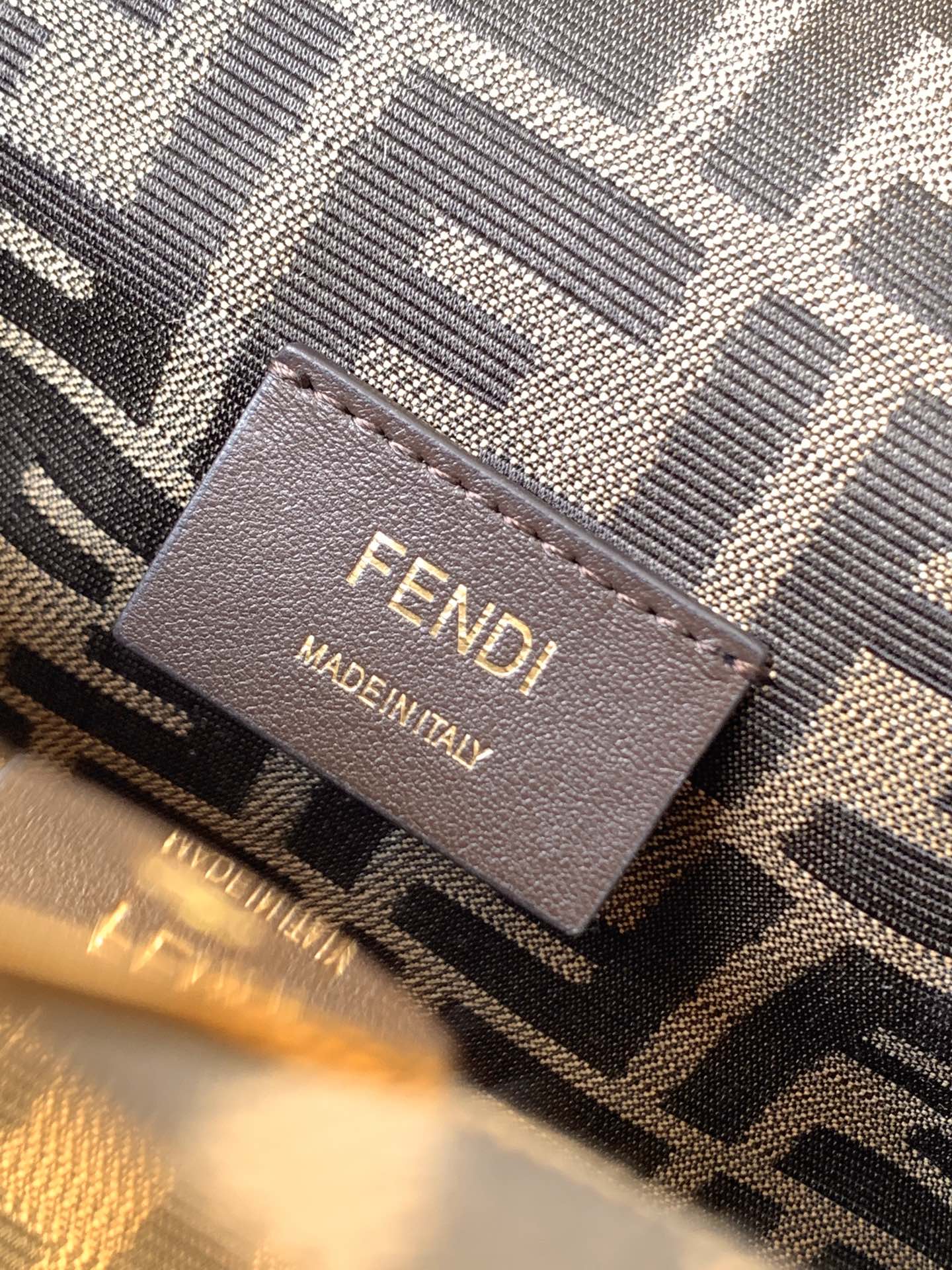 Fendi Small First Nappa Leather Shoulder Bag Light Brown